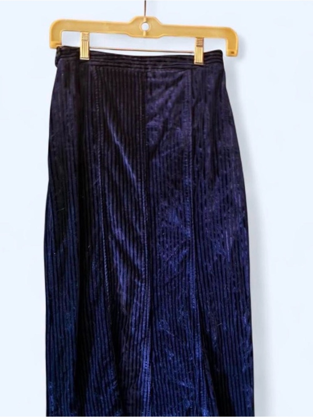Women’s Gigli Sapphire Velvet Corduroy Maxi Skirt made in Italy